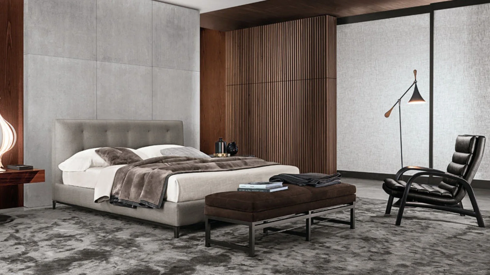เตียง Anderson Quilt จาก ELKA Home Decor ภายในห้องนอนสไตล์โมเดิร์น