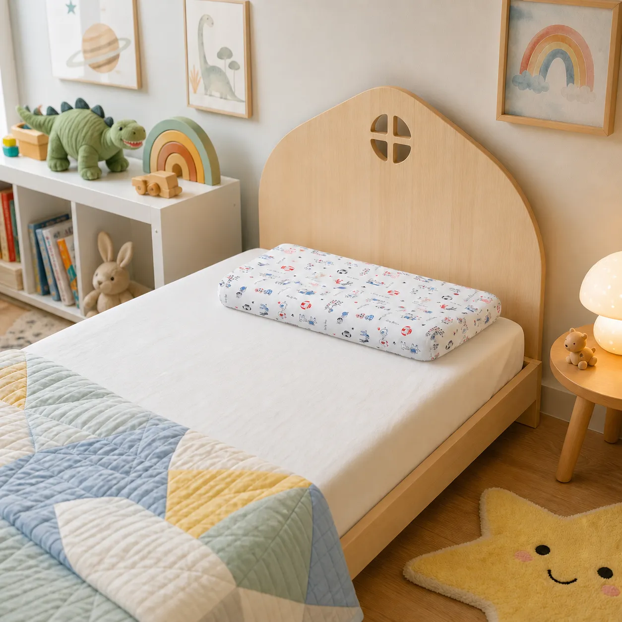 หมอนเด็กโต Ventry Junior Pillow ลายการ์ตูนน่ารักในห้องนอนเด็ก
